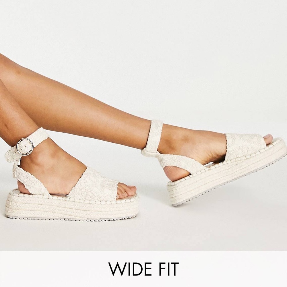 Asos Design Platform Espadrilles (Wide)